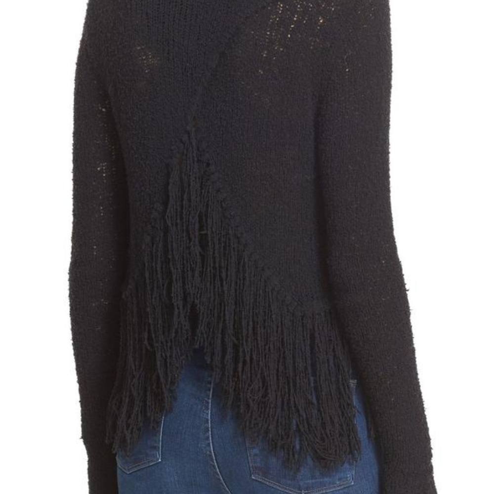NWT A.L.C. Andreas Fringe Silk Blend Sweater - Picture 2 of 7